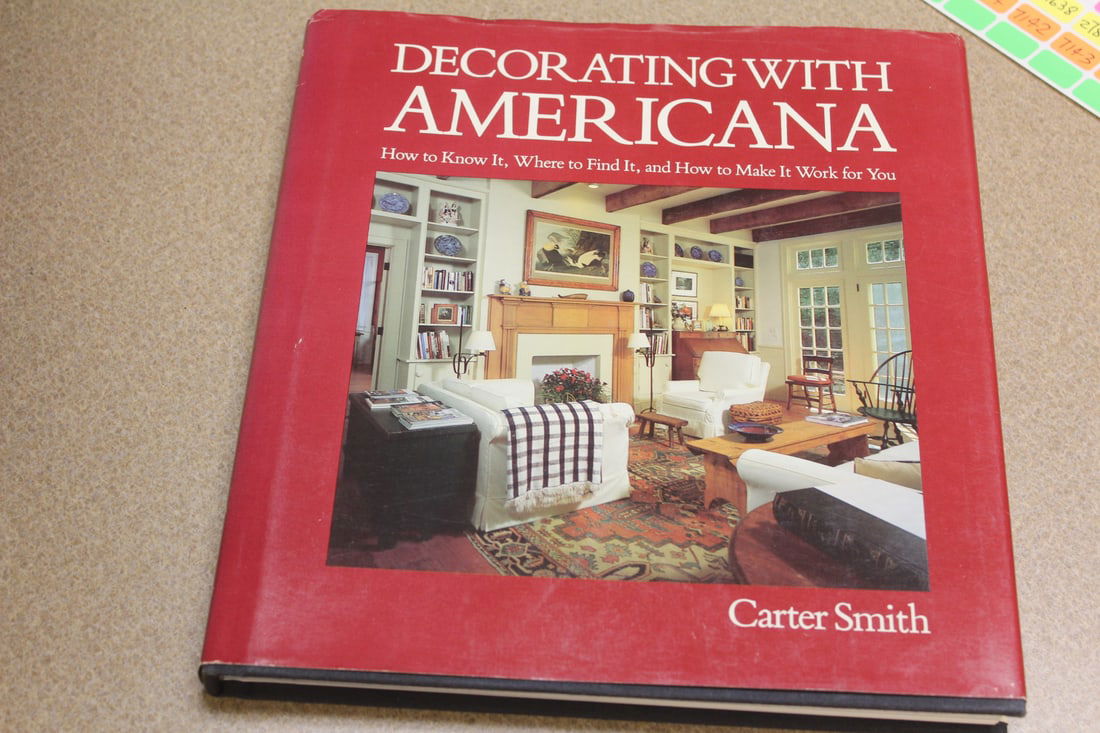 Hardcover Book: Decorating with Americana: as shown 