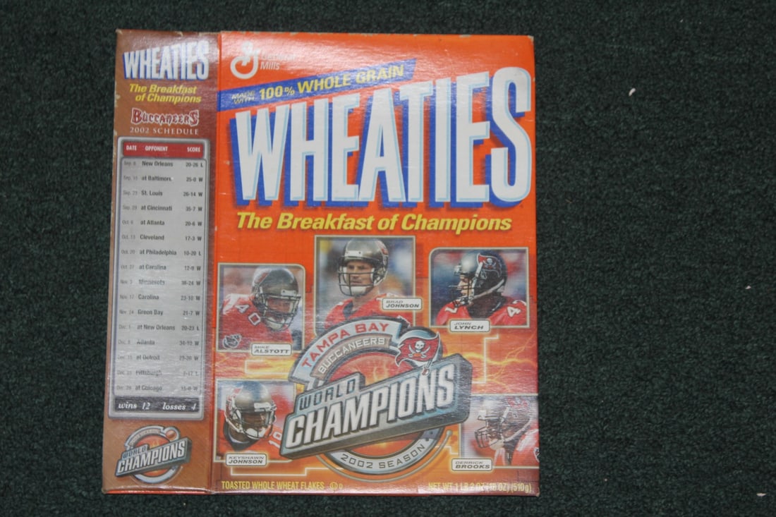 Wheaties 2002 Tampa Bay Buccaneers Box (1 of 2)
