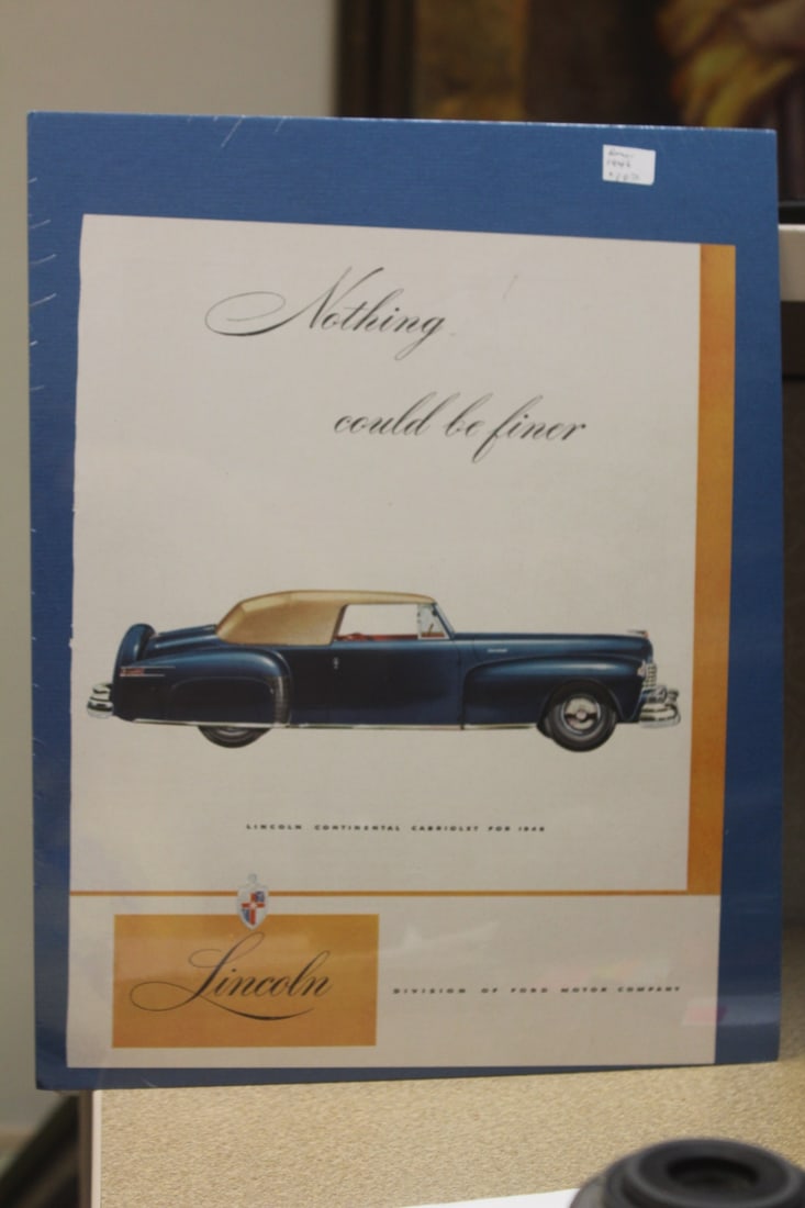 Lincoln 1946 Cabriolet Print: from a magazine 