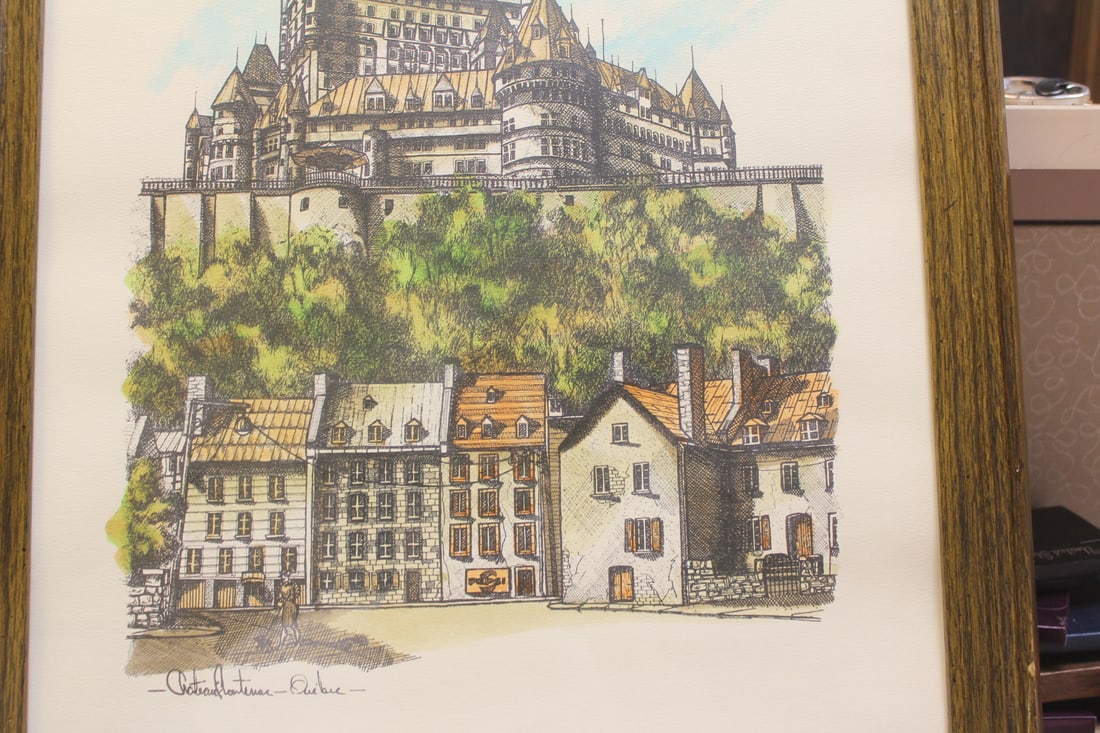 A Print, Framed Quebec - 3