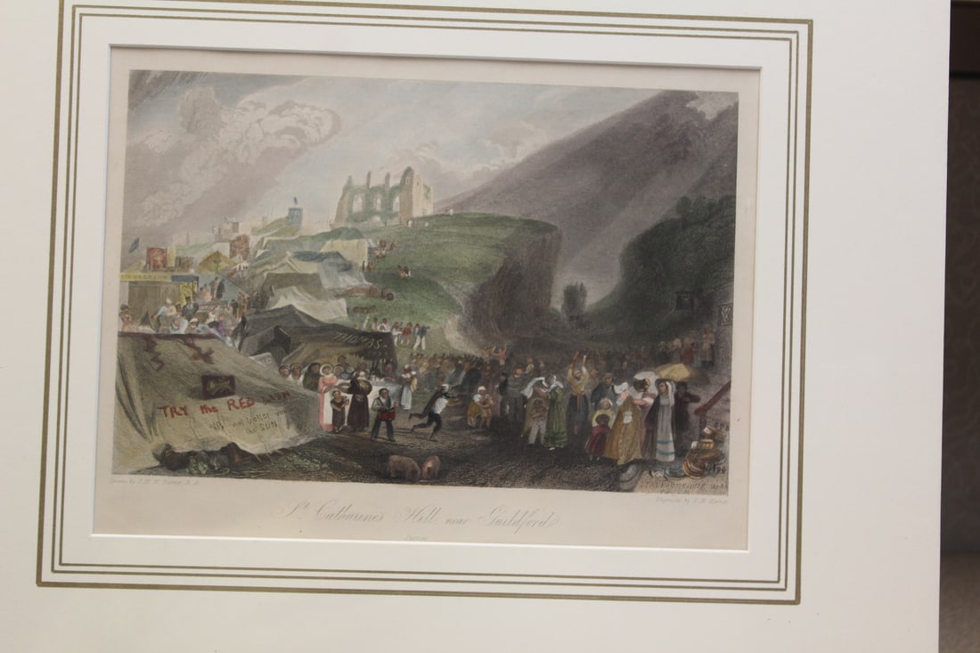 JMW Turner Steel Engraving: unframed - overall=16" x 14" 