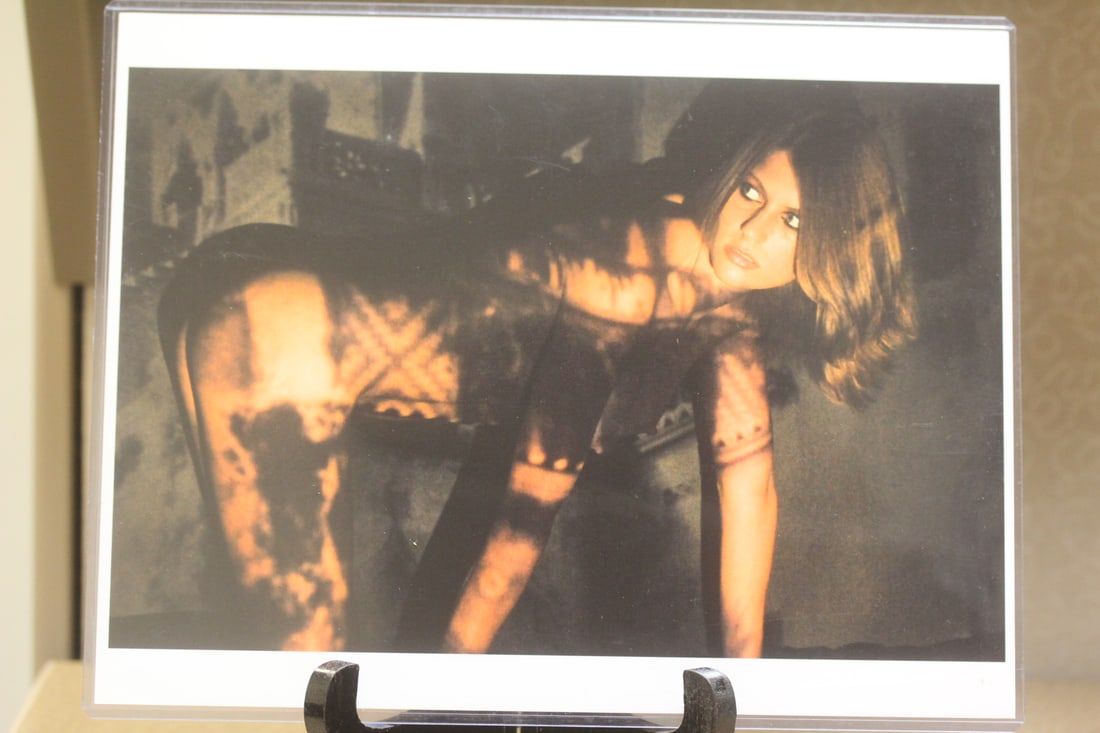 Photograph of a Nude Stereotype: appeared to be an original colour photograph - matte finish - 11" x 8 1/2" 