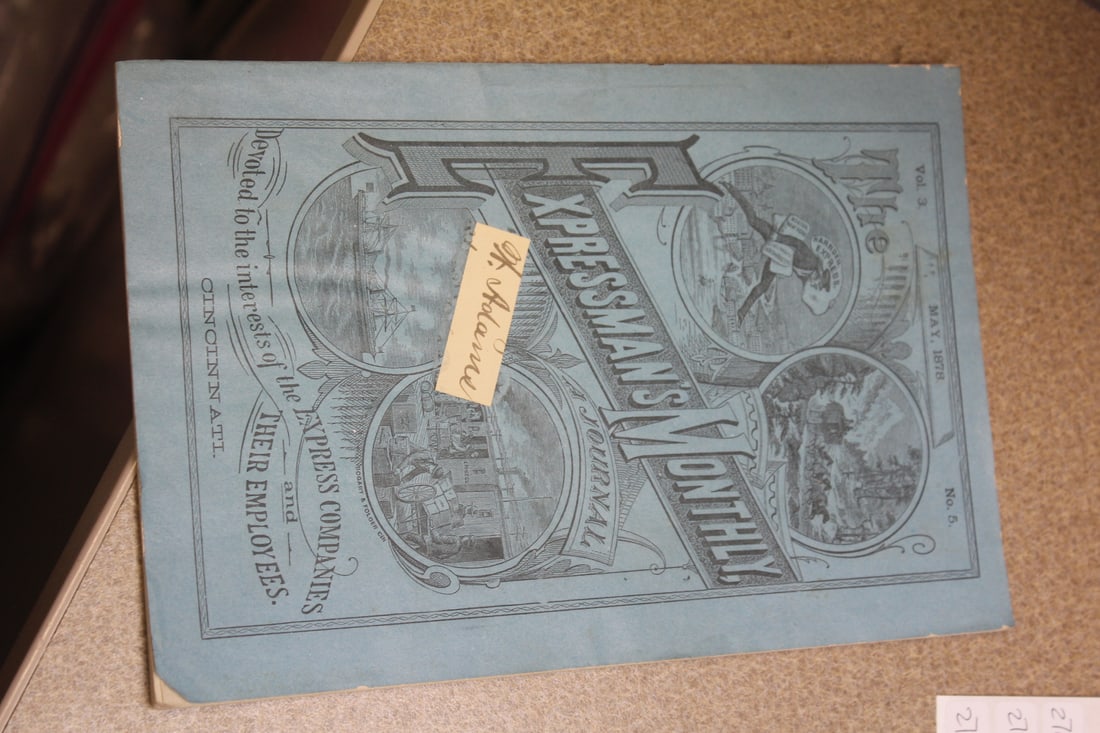 Expressman's Monthly Booklet: May, 1878 - slim booklet 