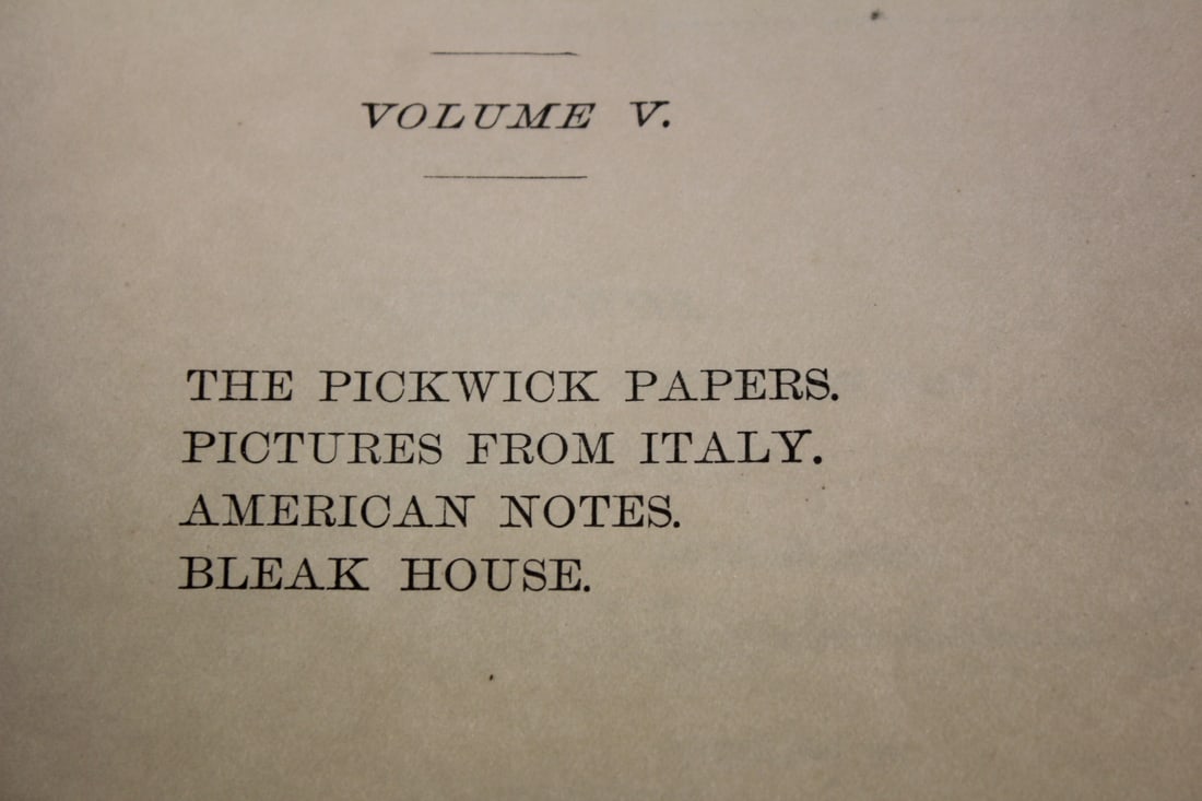 1870 Hardcover Book on the Dickens - 2