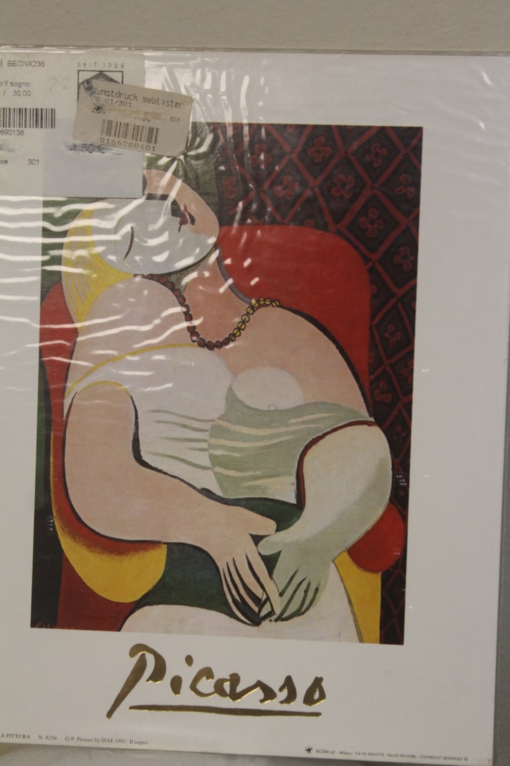 A Modern Style Print: overall= 11 3/4" x 9 1/2" 