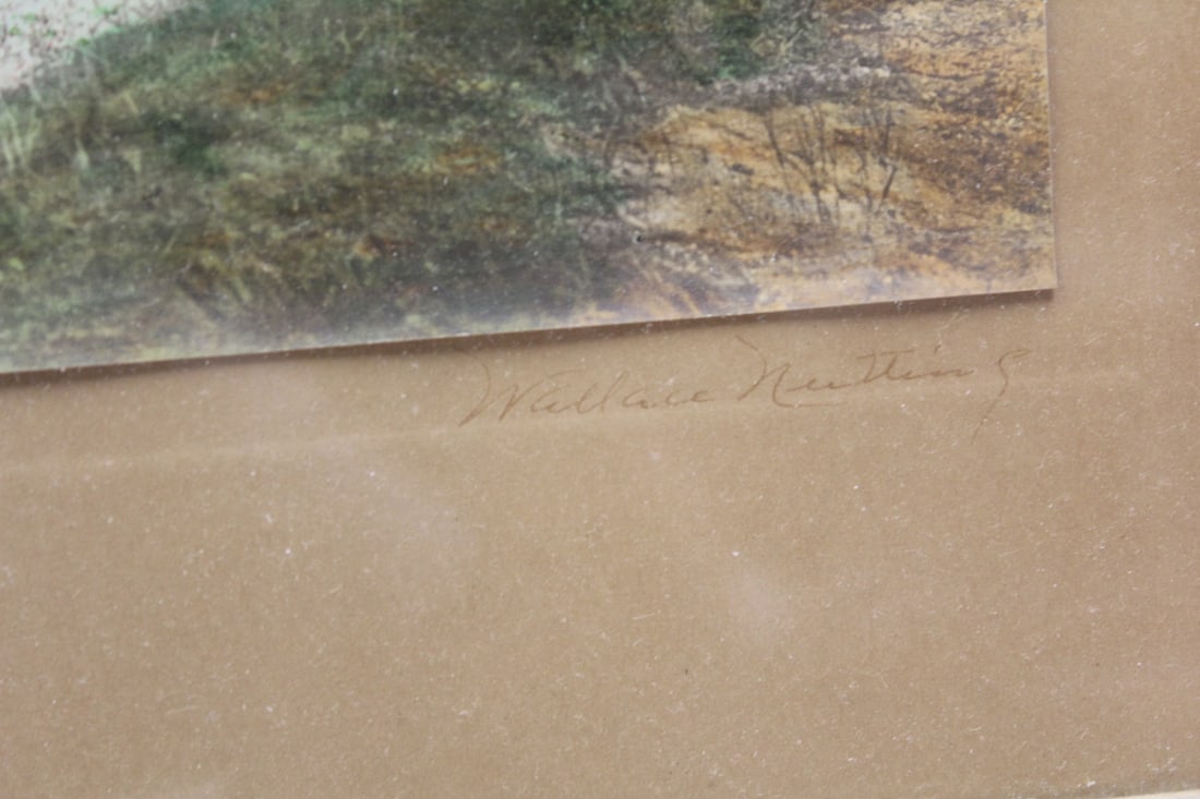 Signed Wallace Nutting Framed Print - 3