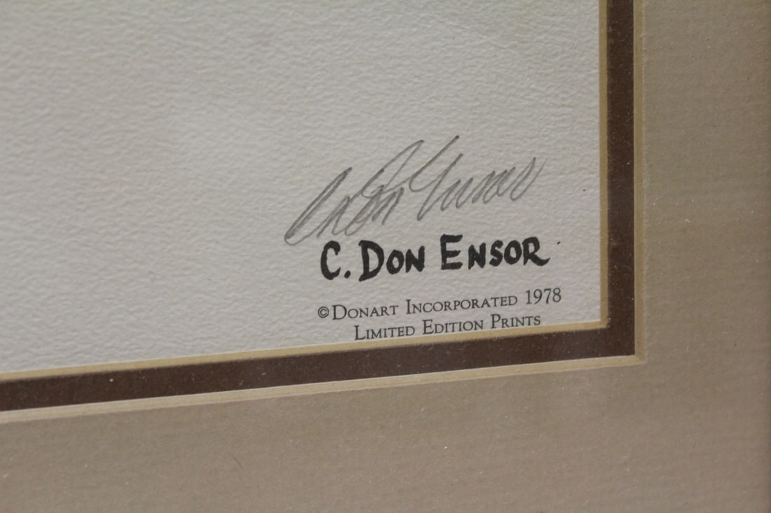Signed Don Ensor Print - 6