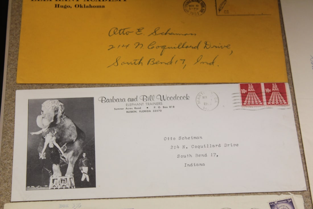 Lot of 2 Circus Envelopes - 2