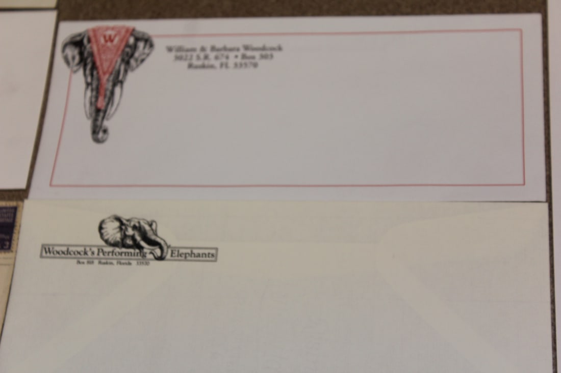 Lot of 2 Circus Envelopes - 7