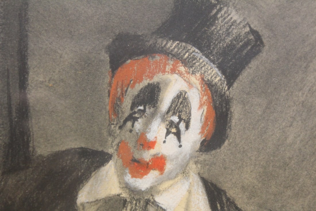 Etching of a clown - 3