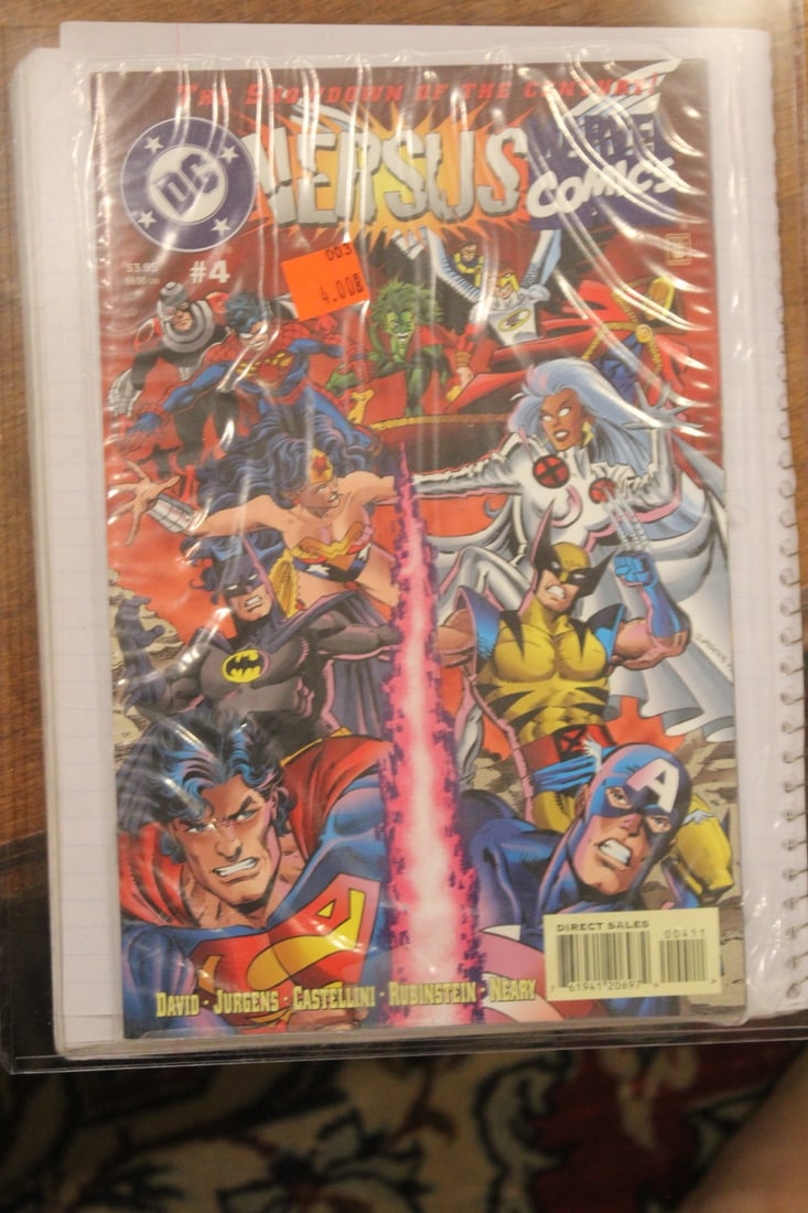 DC Versus Comic: as shown on photos