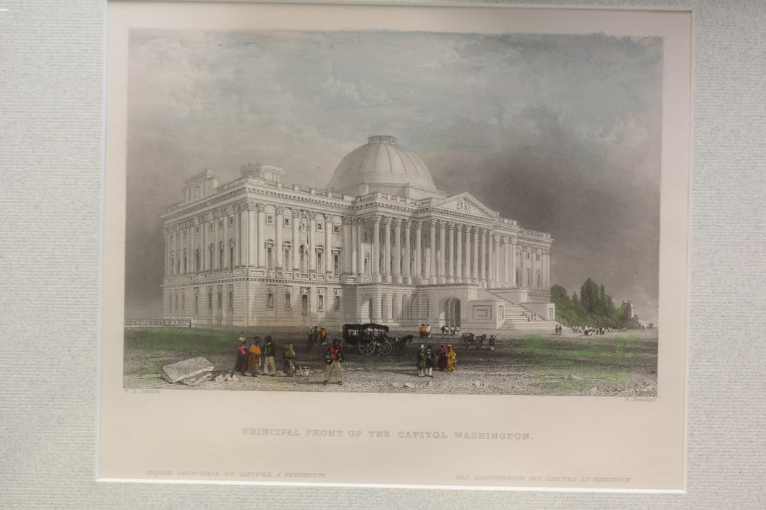 Antique Steel Engraving: unframed 