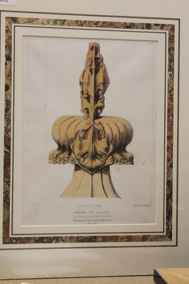 Pugin's Gothic Ornaments: lithograph - unframed 