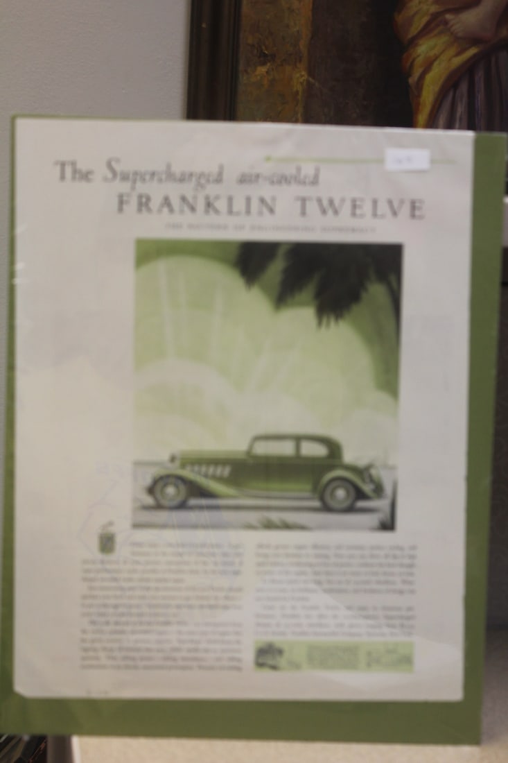Air-Cooled Franklin Twelve Advertising: hardcover book 