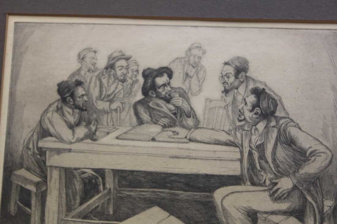 Signed Saul Raskin Etching - 2