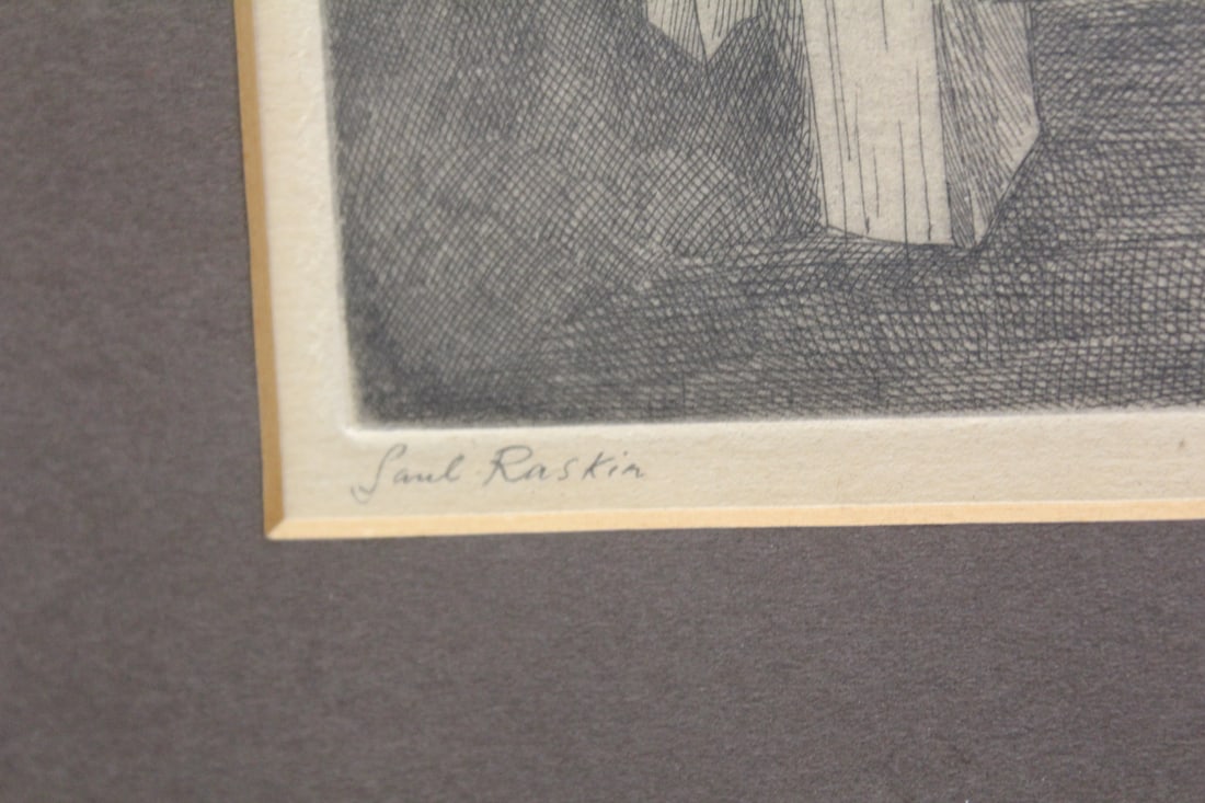 Signed Saul Raskin Etching - 5