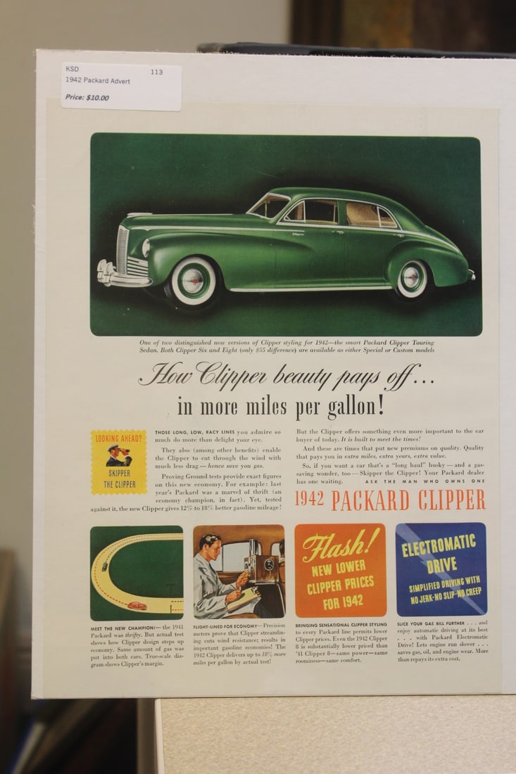 1942 Packard Advertising Page: as shown 