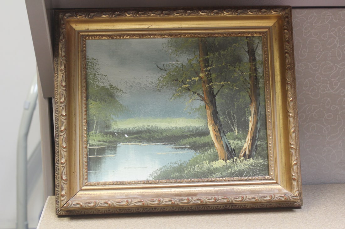 Vintage Signed Oil on Canvas Painting (1 of 8)