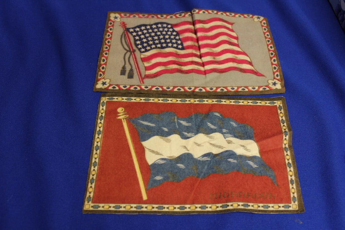 Lot of 2 Vintage Tobacco Flags (1 of 2)
