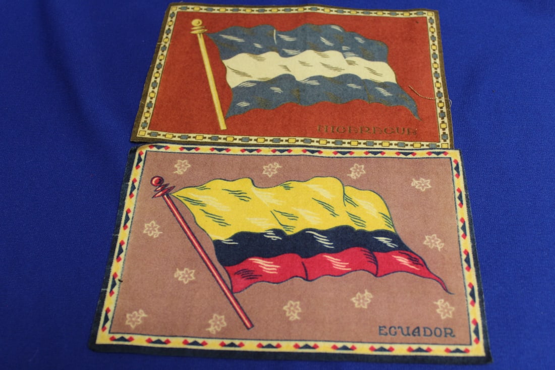 Lot of 2 Vintage Tobacco Flags (1 of 2)
