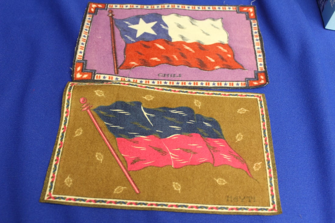 Lot of 2 Vintage Tobacco Flags (1 of 2)