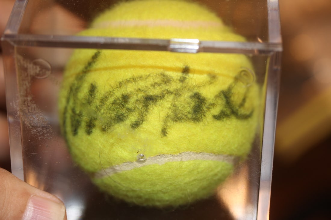 Ille Nastase Signed Tennis Ball: as shown