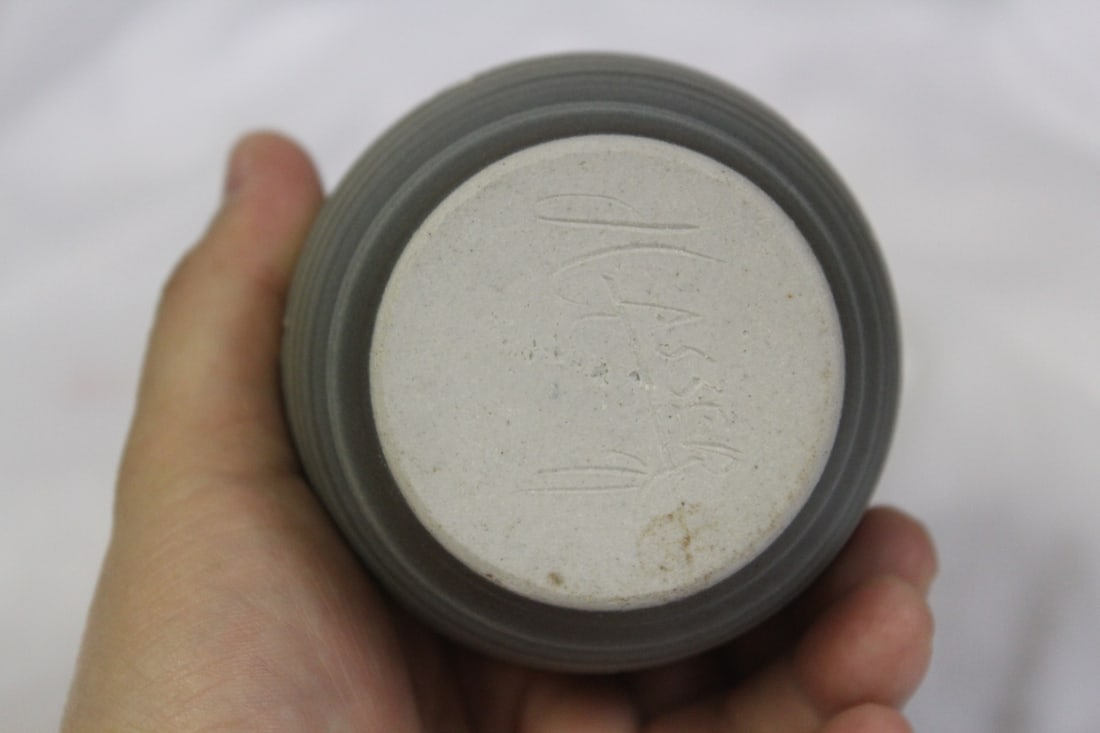 A Signed Pottery Vase - 2