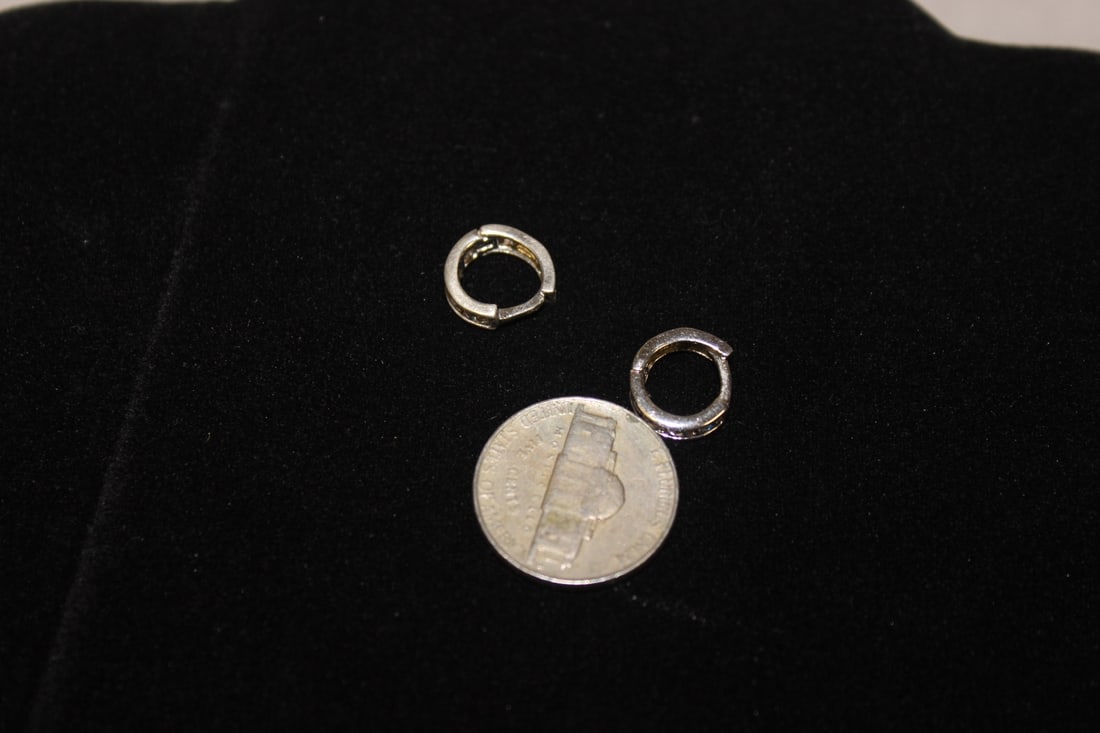 Pair of Sterling Earrings: as shown