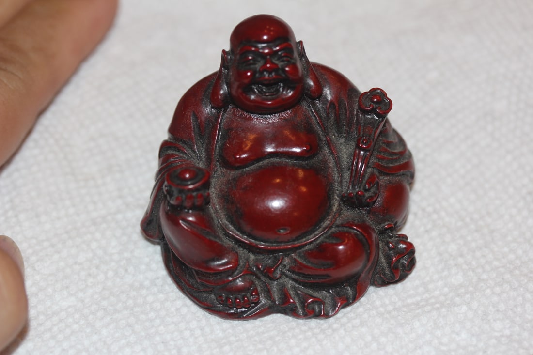 Resin Buddha: 2 1/2" across