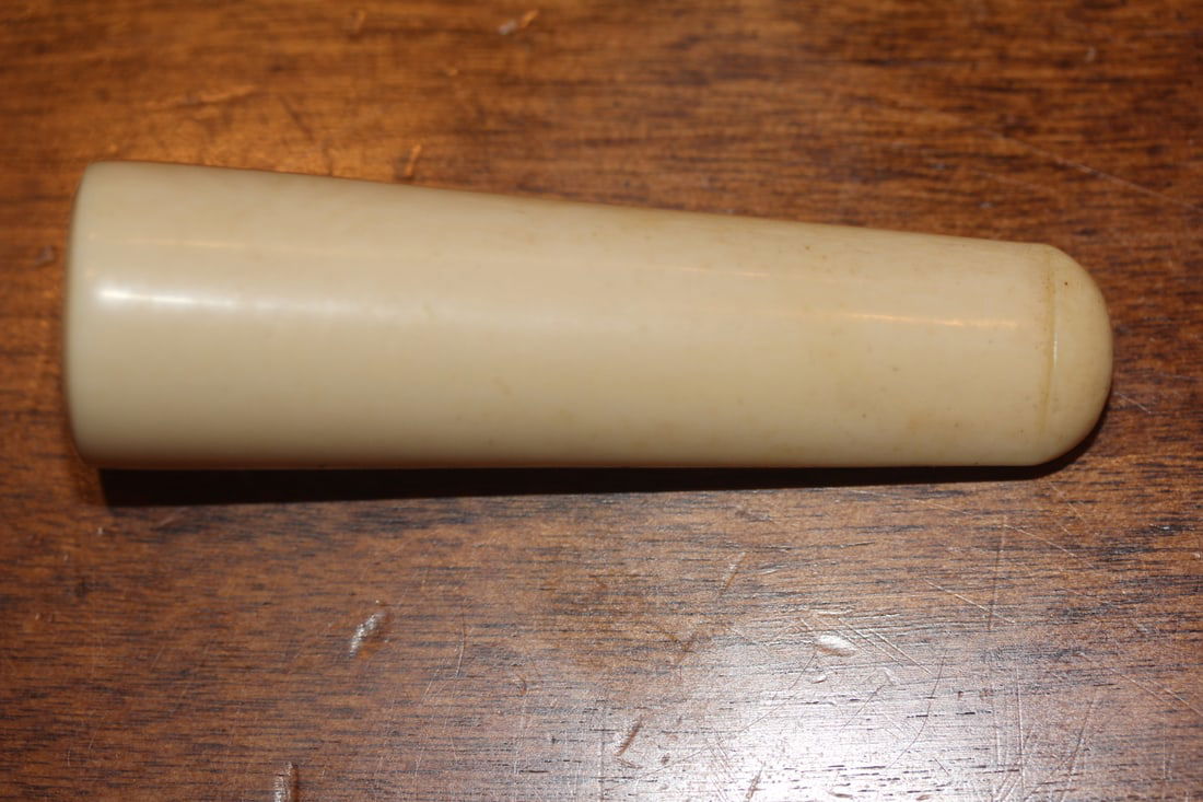 Bone Cigarette Holder: 2 7/8" long