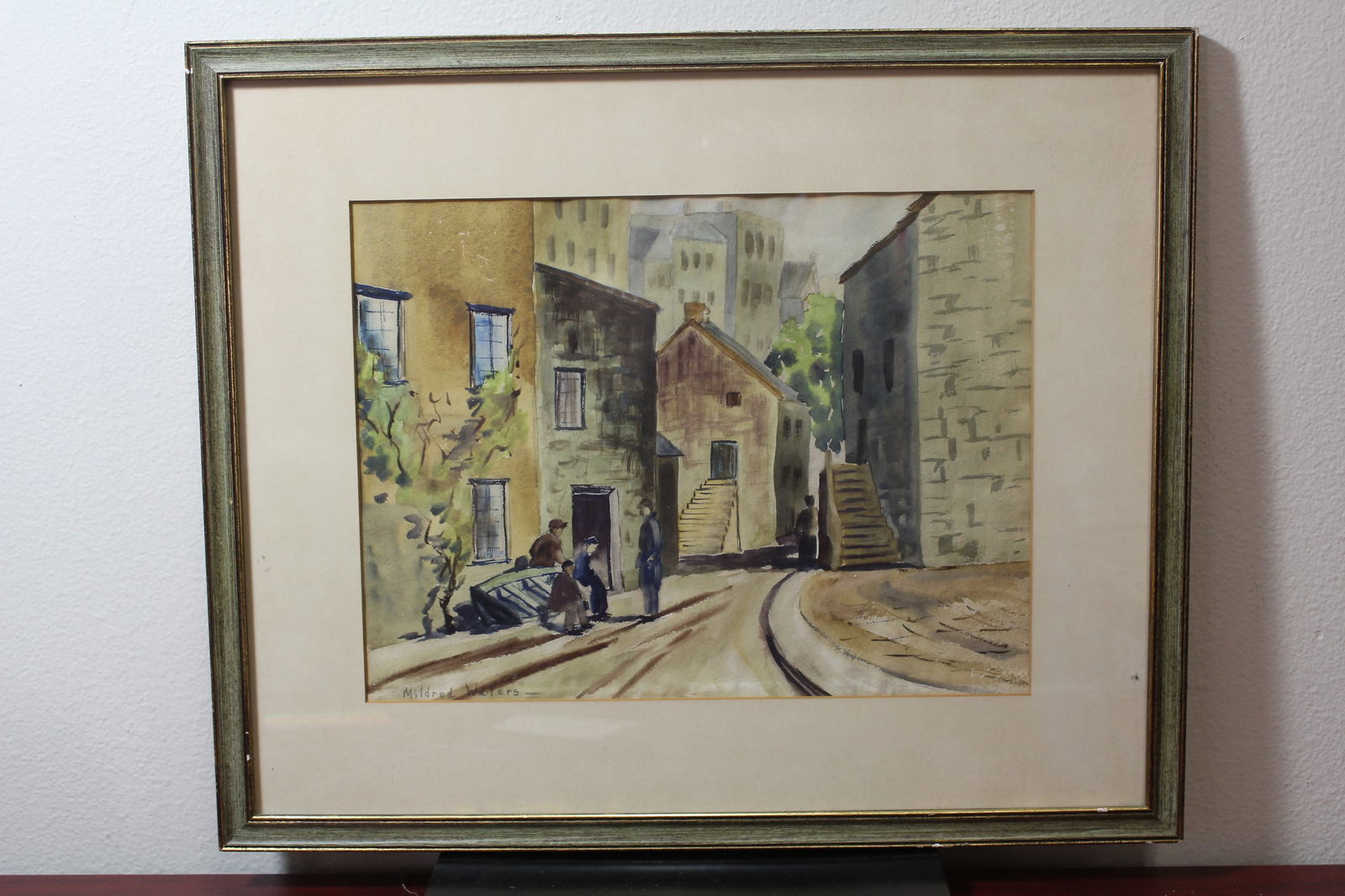 A Watercolour by Mildred Waters: overall= 20 1/4" x 16 1/4"