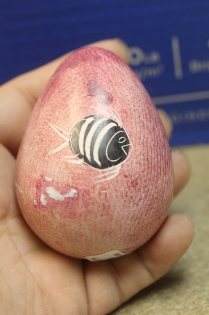 Pink Stone Fish: 2 7/8" in diameter