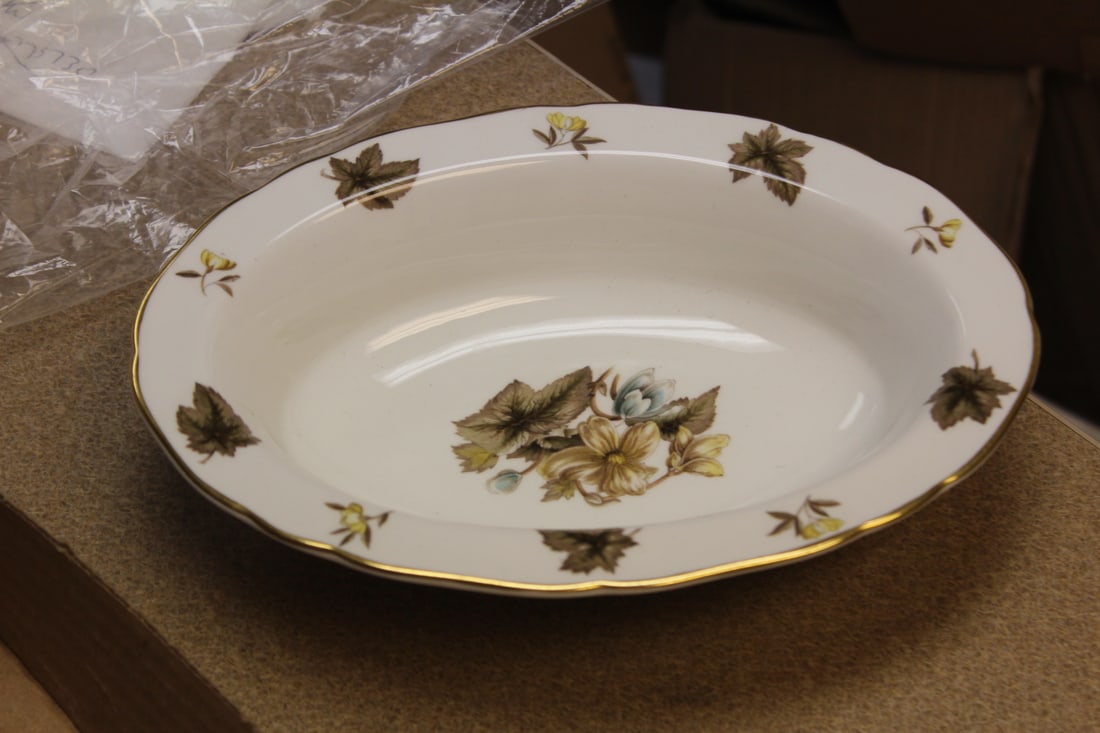 Royal Worcester Oval Bowl: 10 3/8" in diameter
