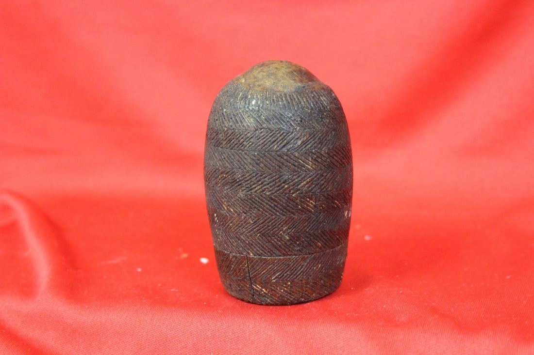 A Bamboo Holder: possibly indian - 3 1/2" tall