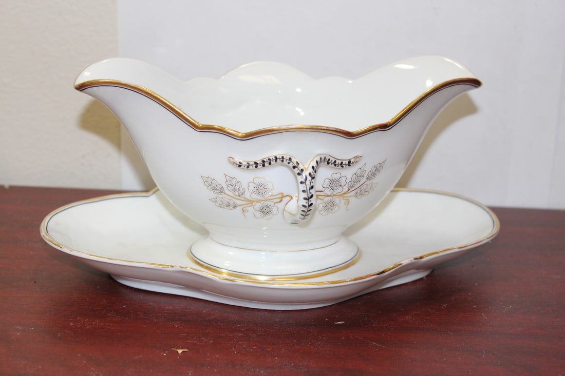 A Gravy Bowl: 9 3/4" across