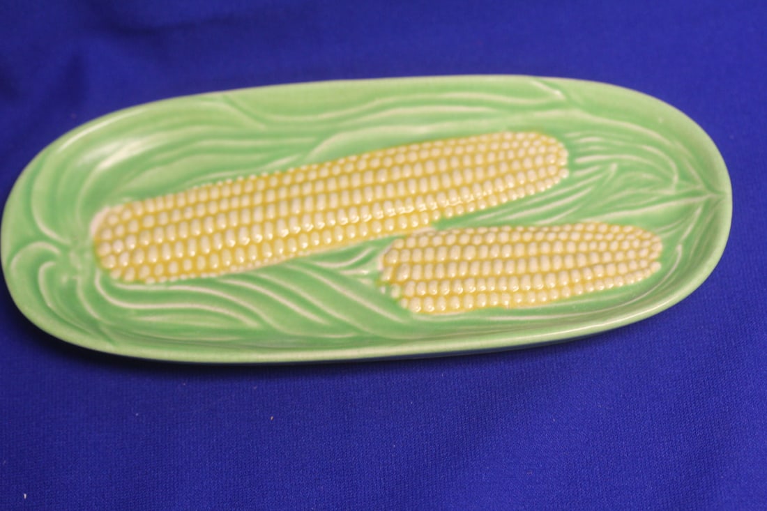 A Japan Corn Ceramic Holder: 9 inches long