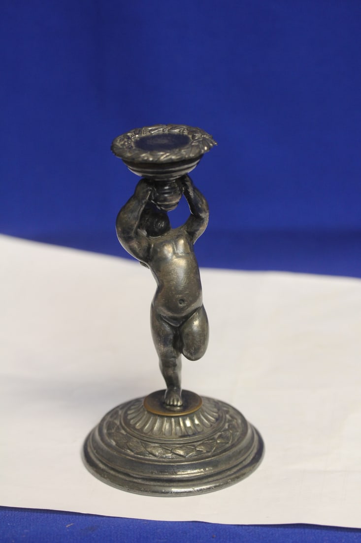 Silverplate Pairpoint Cherub - 2