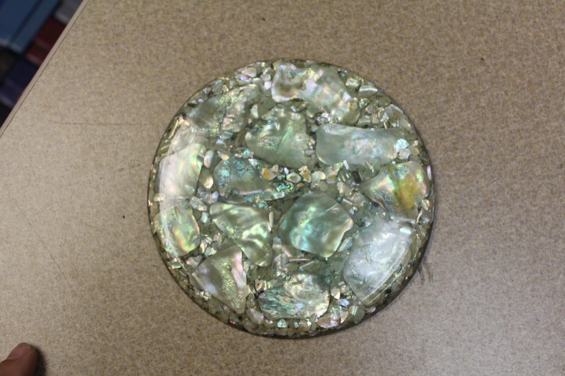 Plympton's Abalone Trivet: 5 3/4" in diameter