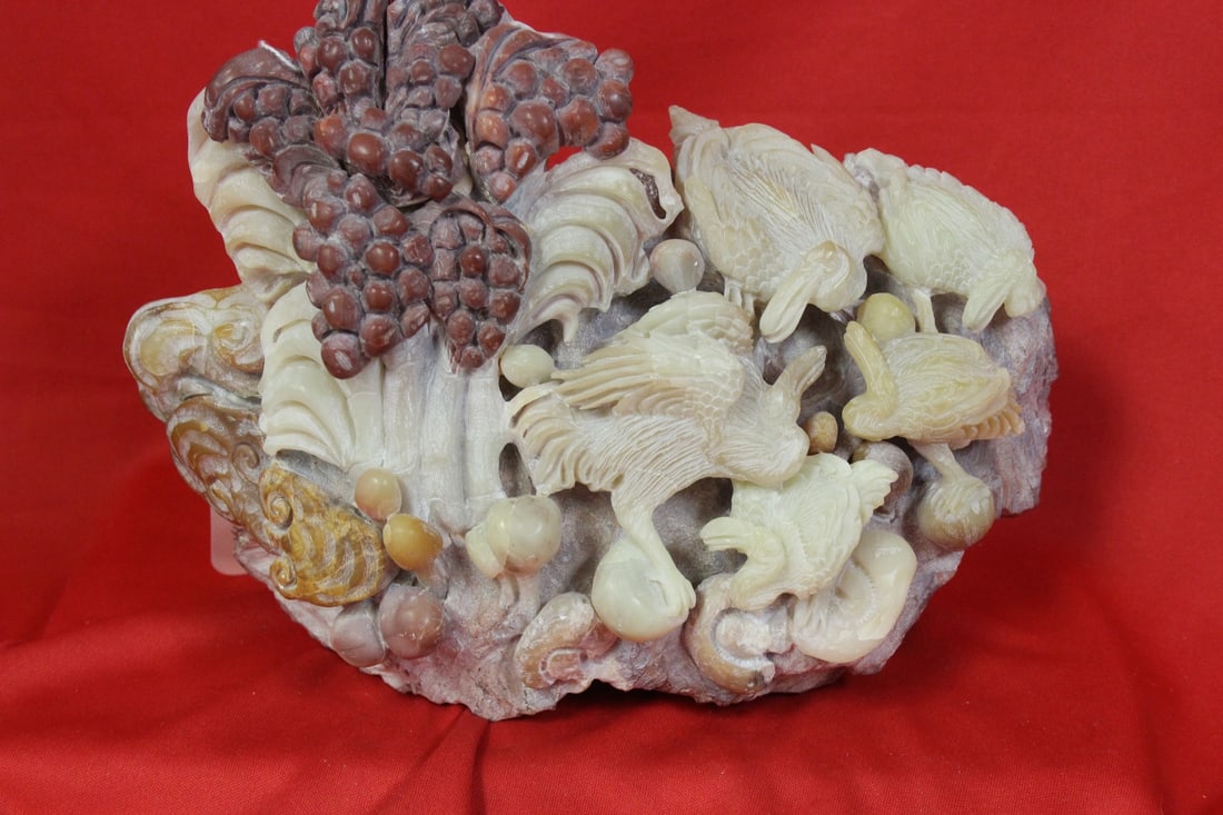 A Well Carved Stone: 9" wide