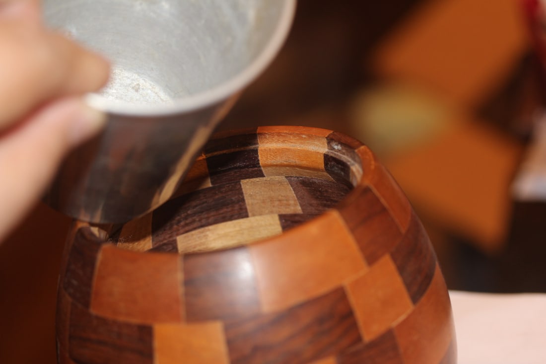 Wood Container with Tin Insert - 3