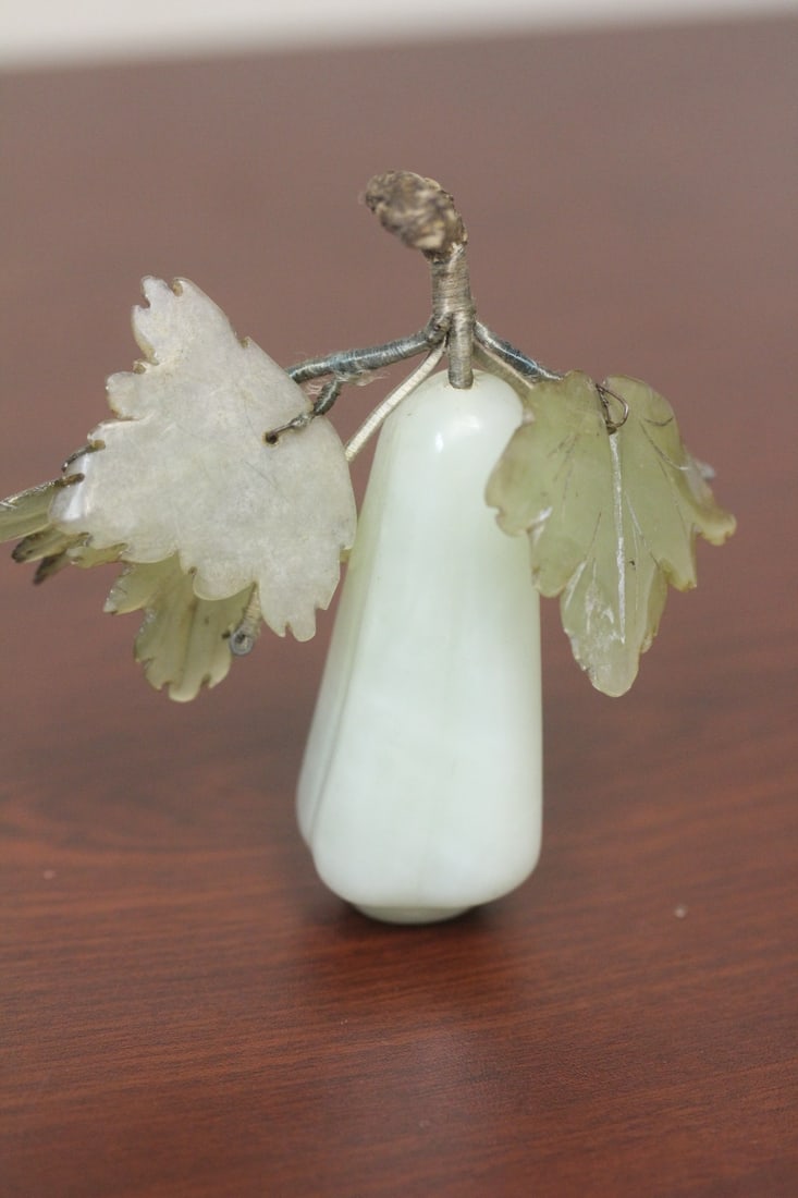 A Jade Fruit: 4 1/2" tall