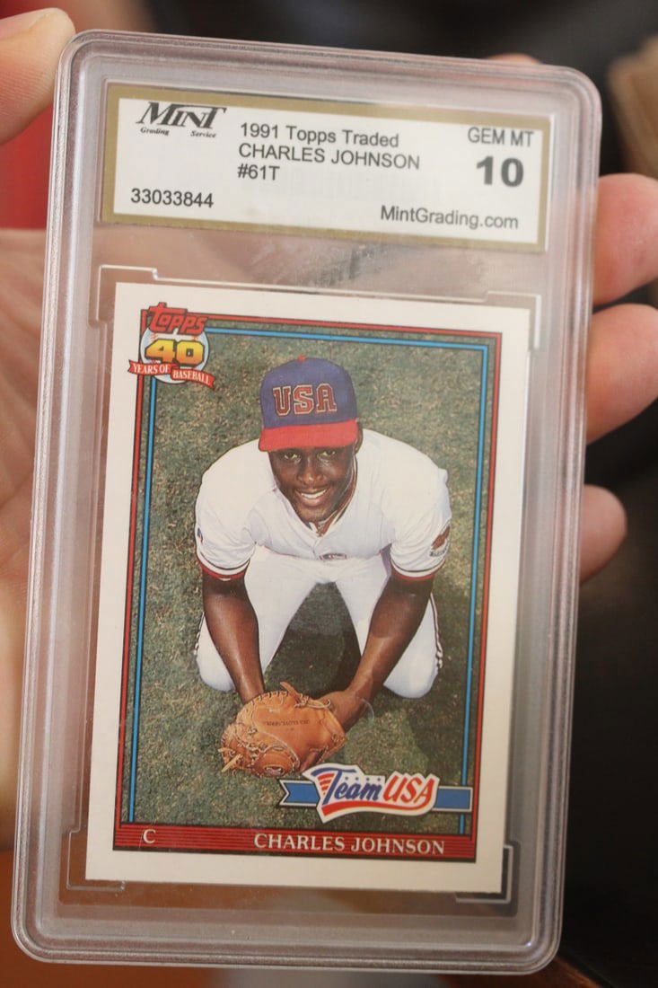 Graded Charles Johnson Rookie Card: as shown