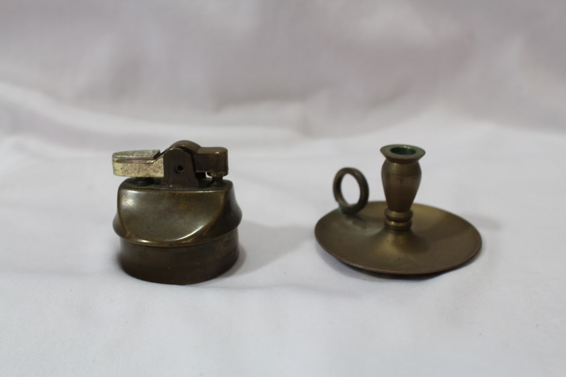 Lot of 2 Brass Articles: small