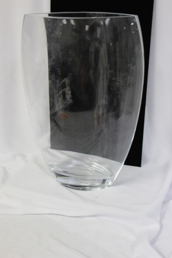 A Modern Art Glass Vase: 12" tall - please note: some scratches as shown