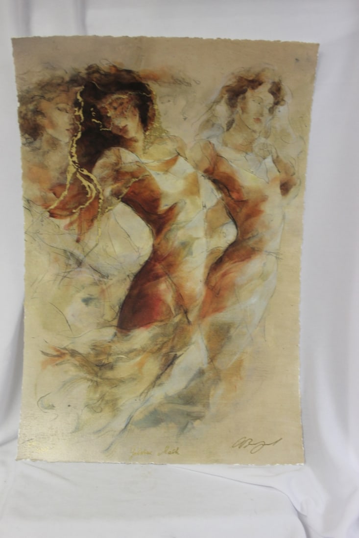 Gary Benfield "Golden Mask" on Paper: serigraph - with COA - unframed - 17 1/4" x 12"