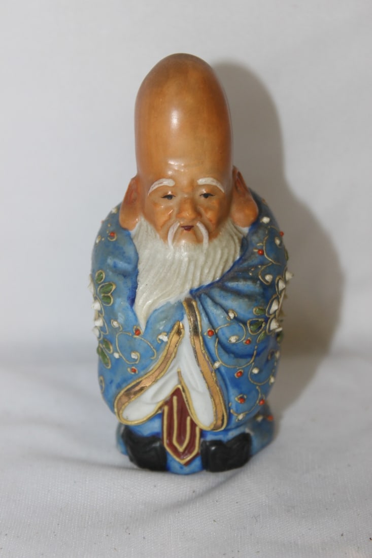 A Kutani Sage: 4" tall