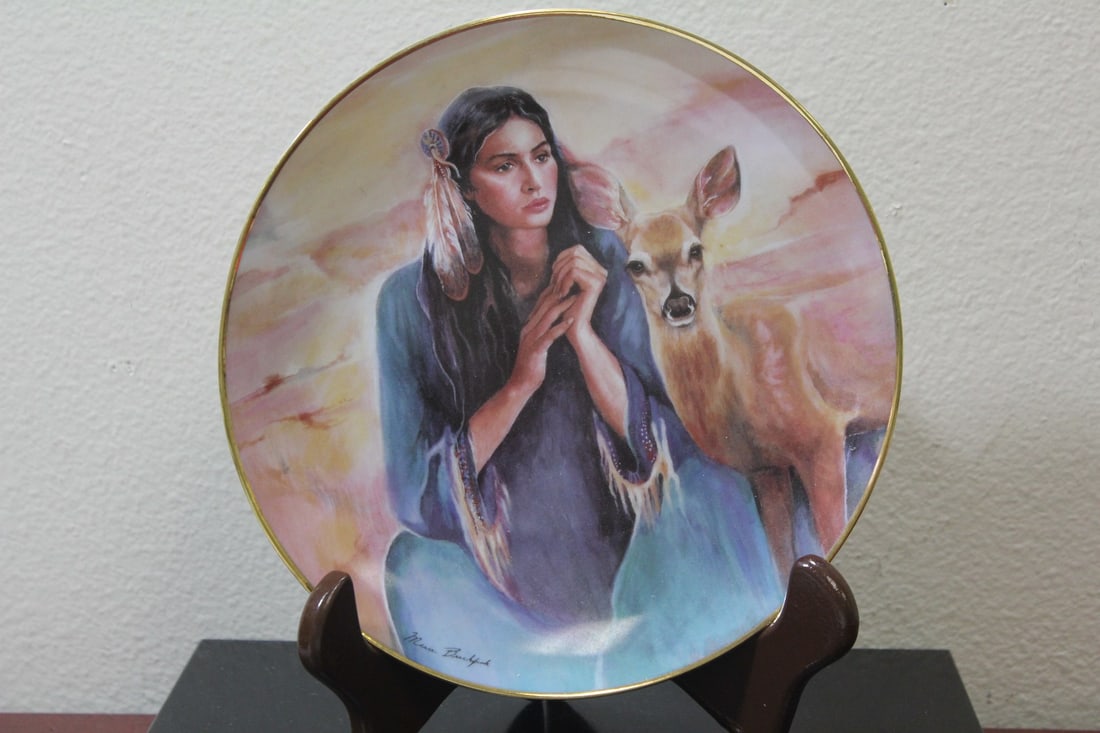 A Collector's Plate by Marie Brickfink: 8 1/8" in diameter