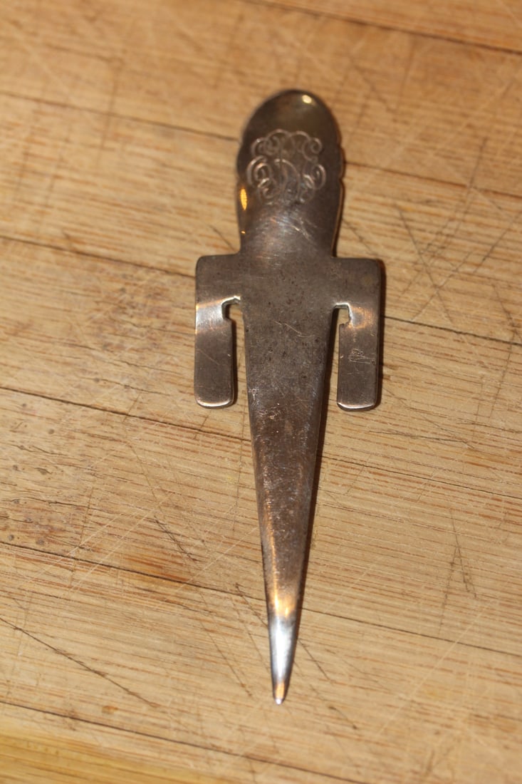 Georg Jensen Sterling Bookmark: please note: monogrammed