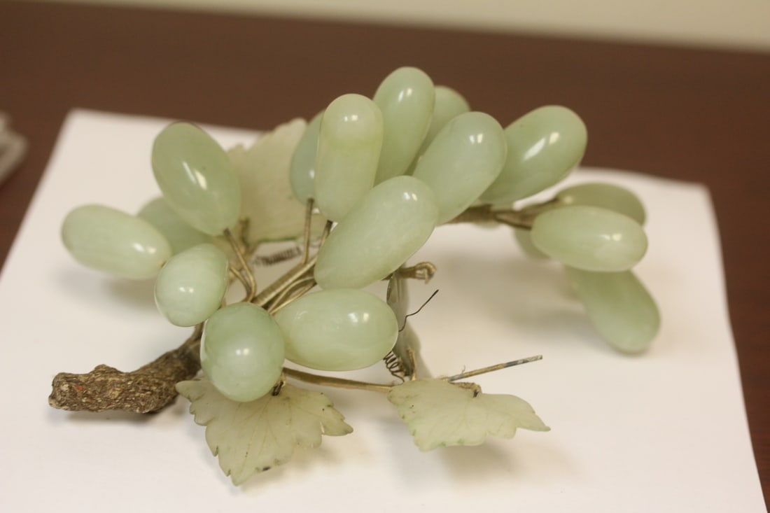 Jade Grapes: 7 1/2" across