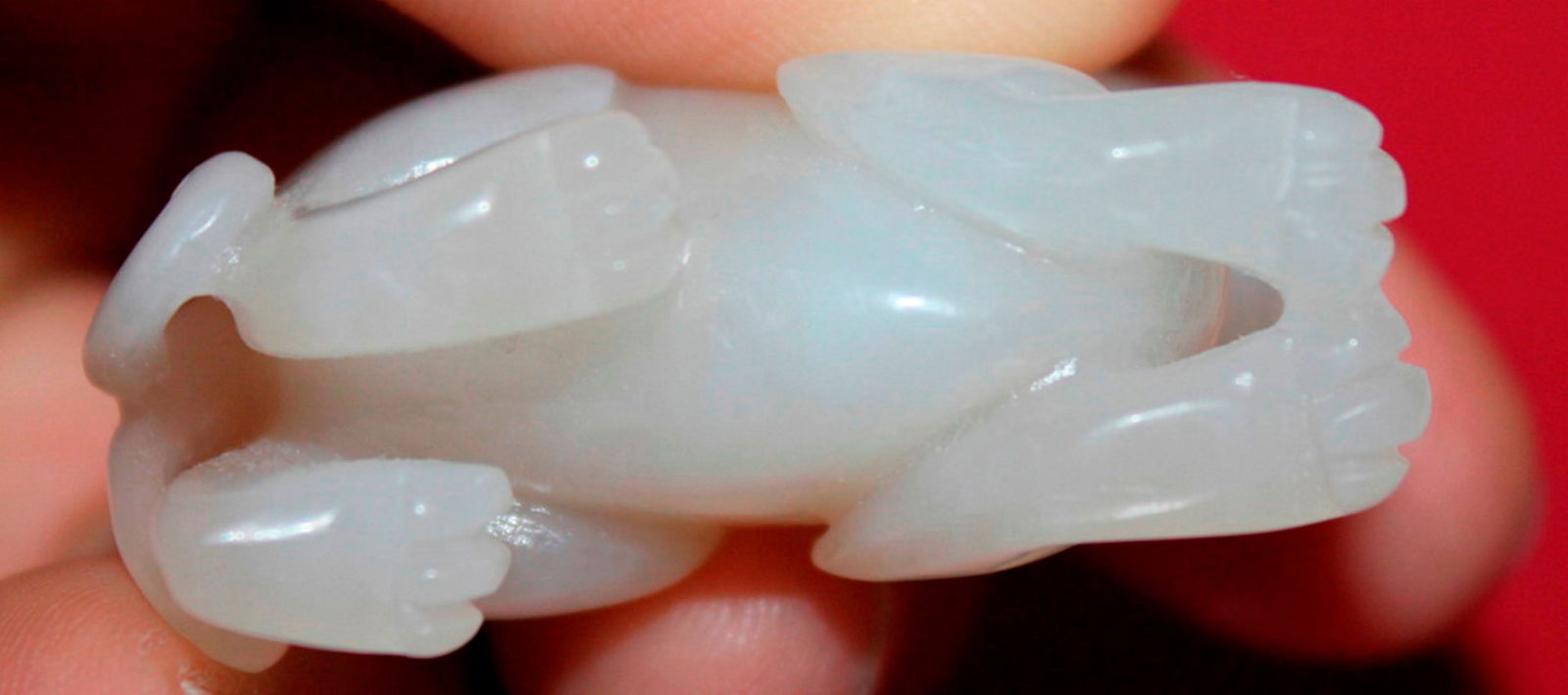 White Jade Foo Dog - 12